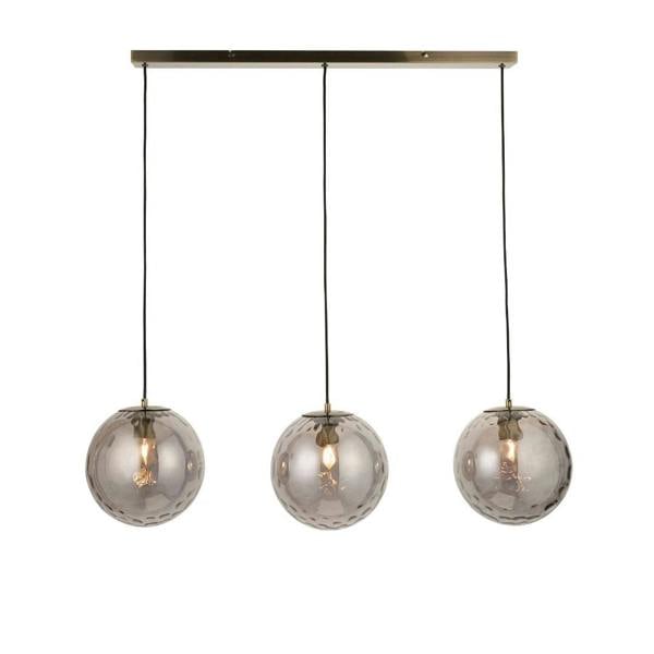 Pagazzi Lighting Tamara 3-Light Antique Brass Pendant Bar