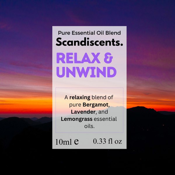 Relax & Unwind - Scandiscents, waterless diffuser, essential oils, fragrance oils