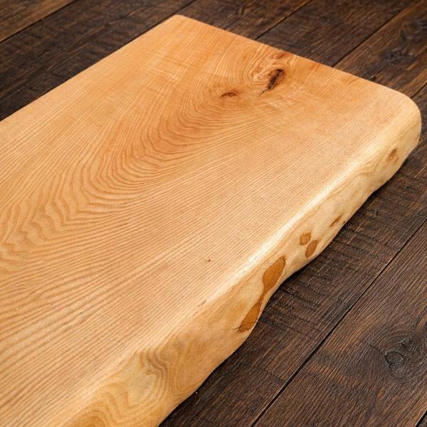 Giraffes & Craftz XL THICK Live Edge Ash Chopping Board - James Martin Style Solid Ash Board