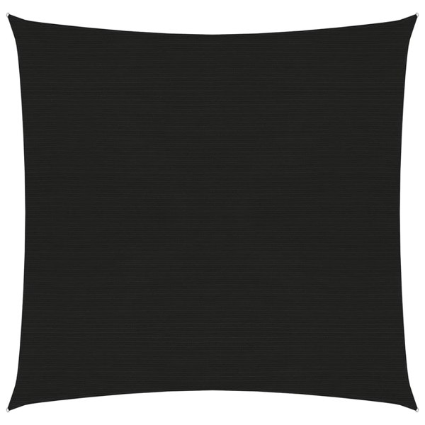 Berkfield Sunshade Sail 160 g/m�__ Black 5x5 m HDPE