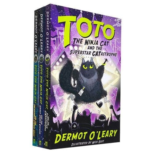 Toto The Ninja Cat Series 3 Book Set - The Incredible Cheese Heist The Great Snake Esc..