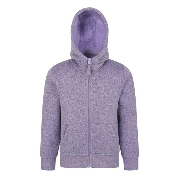 Mountain Warehouse Childrens/Kids Nevis Faux Fur Lined Hoodie - Purple - 
