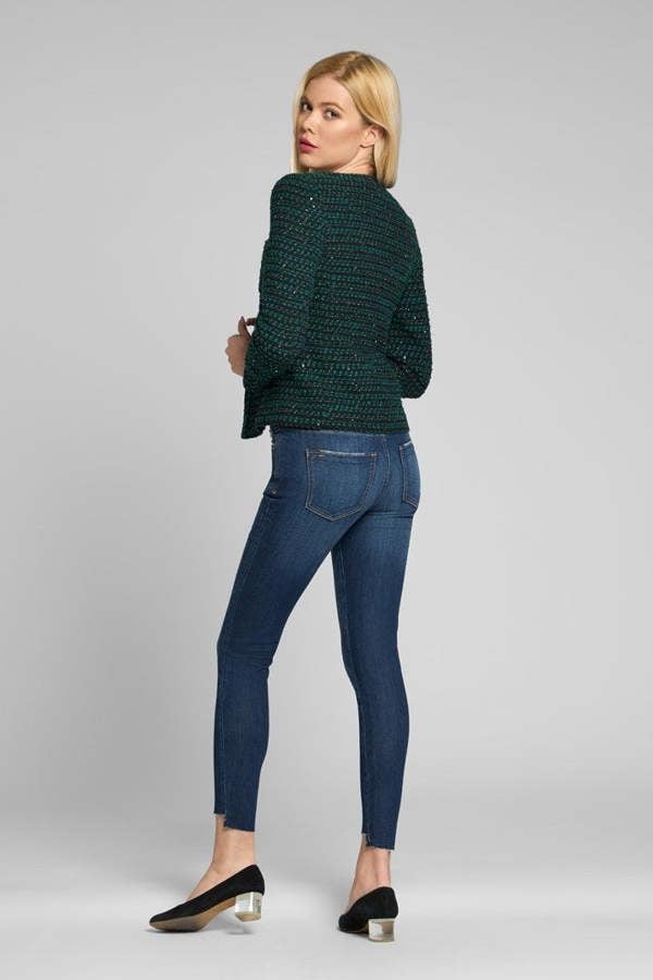 Rumour London Camille green tweed jacket