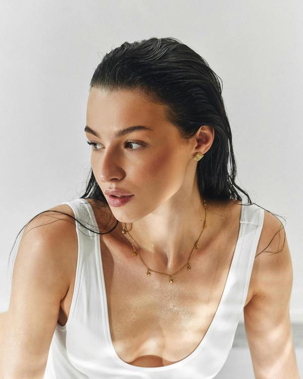 Elk & Bloom Star Feeling Chunky 14K Gold Choker Necklace