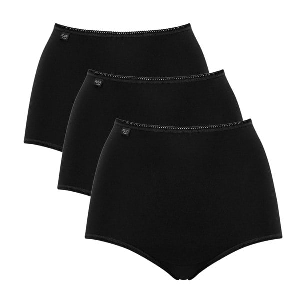 Sloggi 24/7 3-Pack Cotton Maxi Briefs, Black