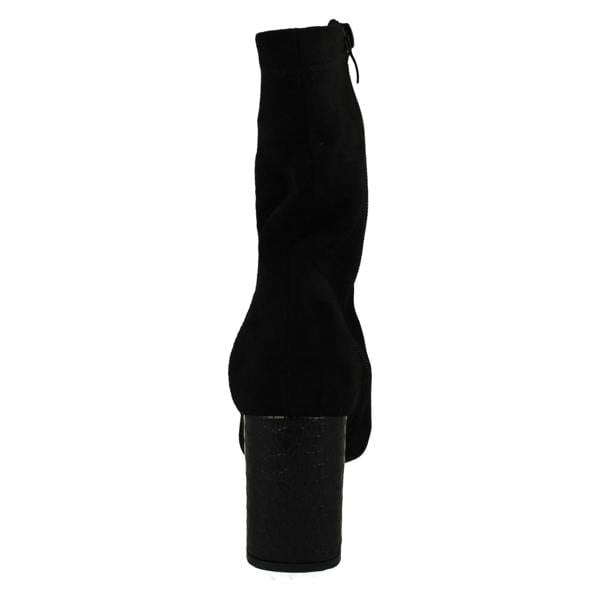 Spot On Ladies Spot On High Heeled Ankle Boots F51199