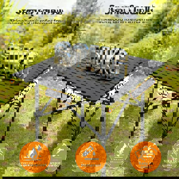 Levede Camping Table Folding Aluminum Portable Picnic Foldable BBQ Desk 70cm