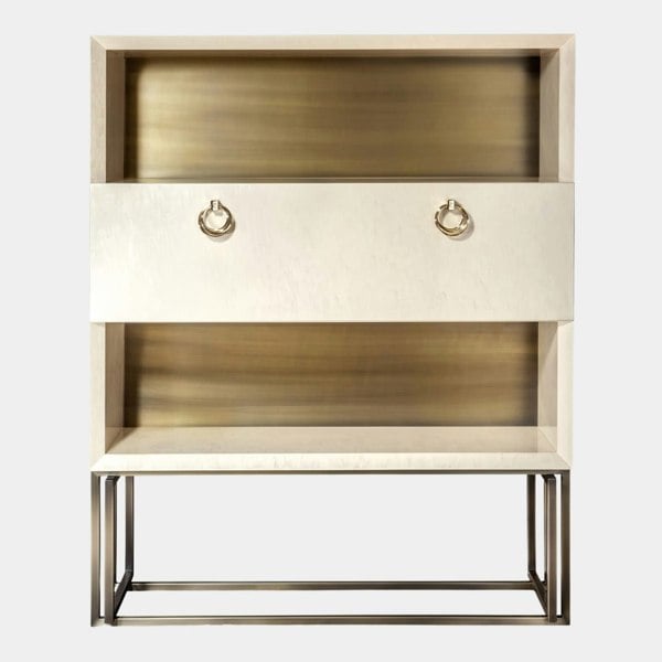 Cantori Gracia Italian Cabinet with Golden Detailing