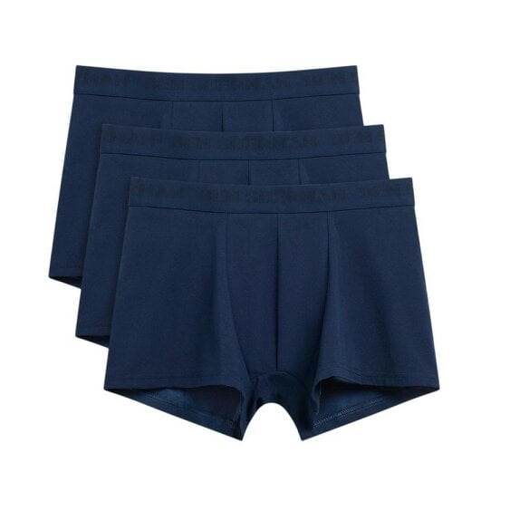 Ben Sherman Mens Tonal Boxer Shorts (Pack of 3) - Dark Navy