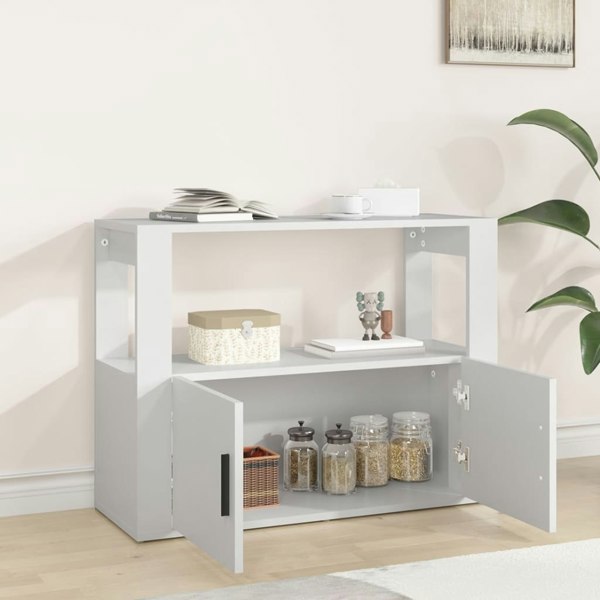 Berkfield Sideboard White 80x30x60 cm Engineered Wood