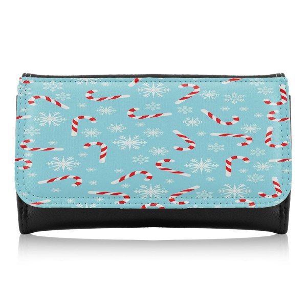 Benjamin Tate Design Candy Canes And Snowflakes Dining Maxi Purse