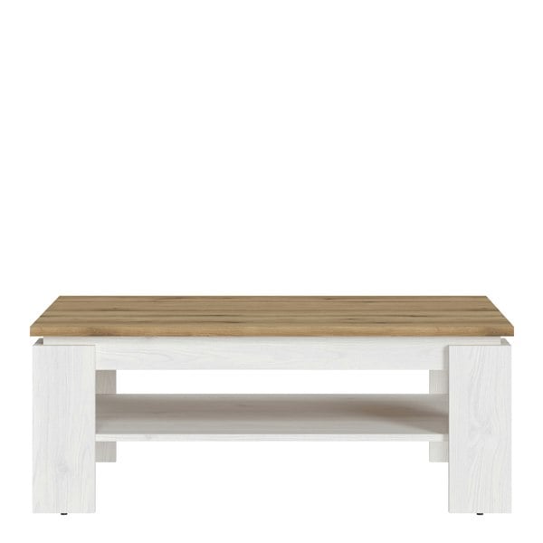 Furniture To Go Celesto Coffee Table in White and Oak