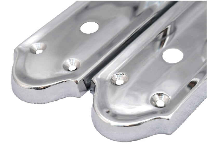 EDH Door Hardware Chrome Door Handles - Askworth Internal Door Handles with Bathroom Sash