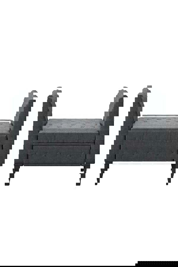 Living and Home Linen Storage Bed End Bench Ottoman Chaise Pouffe Stool