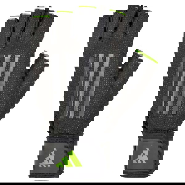 Adidas Half Finger Weight Lifting Gloves - Green