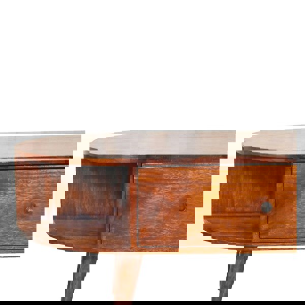 Artisan Furniture Solid Wood Chestnut Oval Coffee Table with 1 Drawer