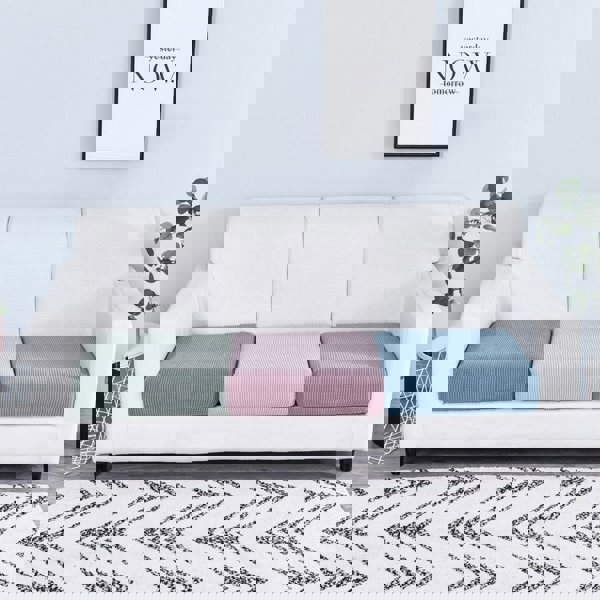 Anyseat Sofa Cover Cypress Green Polyester Thick Stretchable Cushion For Living Room 1Pc Enlarge Size 130-160cm