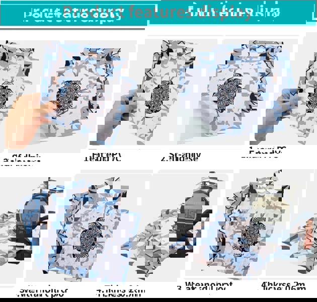 ANYDECO Wallpaper Green 15cmx15cm 24 Pcs Modern Retro Style PVC Tile Stickers Waterproof Self Adhesive Wall Home Decor