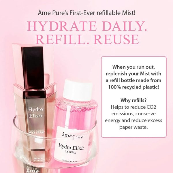 Âme Pure HYDRO ELIXIR FACE MIST - Hydrating Spray With Hyaluronic Acid