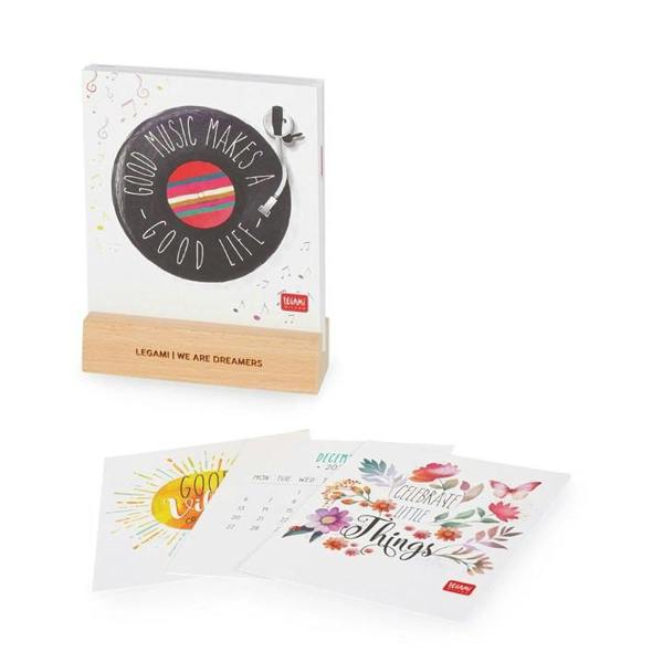 Wooden Block Desk Calendar 2027, Desk Calendars, Month To View, Lifestyle, Gift