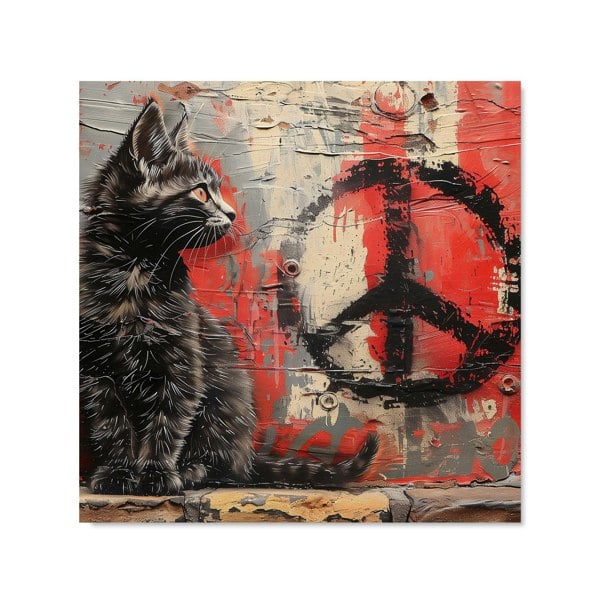 Warren Reed - Designer Urban Peace: A Banksy-Inspired Kitten Kitchen Splashback