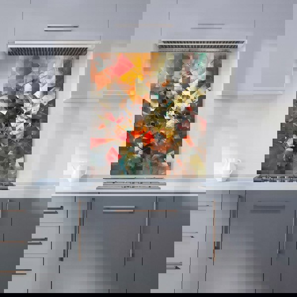 Warren Reed - Designer Dynamic Chaos: Energy Unleashed Kitchen Splashback
