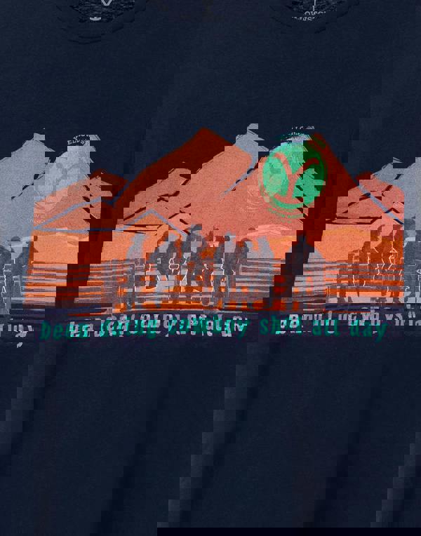 Yellowstone Mens Blue Cowboys Short Sleeved T-Shirt