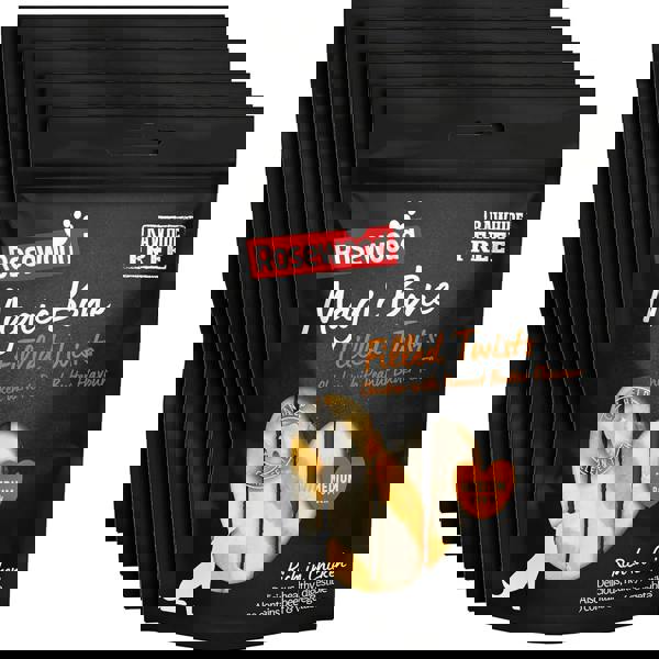 Rosewood Magic Bone Filled Twists Medium Dog Treat With Chicken, Peanut Butter Flavour 195g