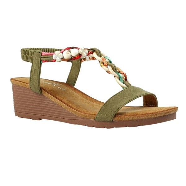 Lunar Womens/Ladies Clemont Sandals - Khaki Green