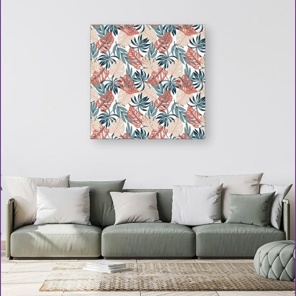 Warren Reed Tropical Leaf Pattern Canvas