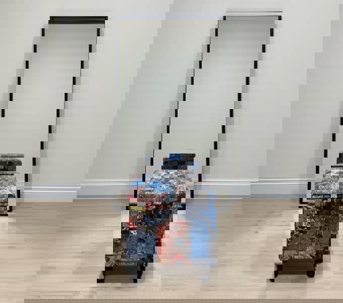 PREMIUM small coffee table Demask multicolour Small chesterfield lid Storage Box - ISTOOLS