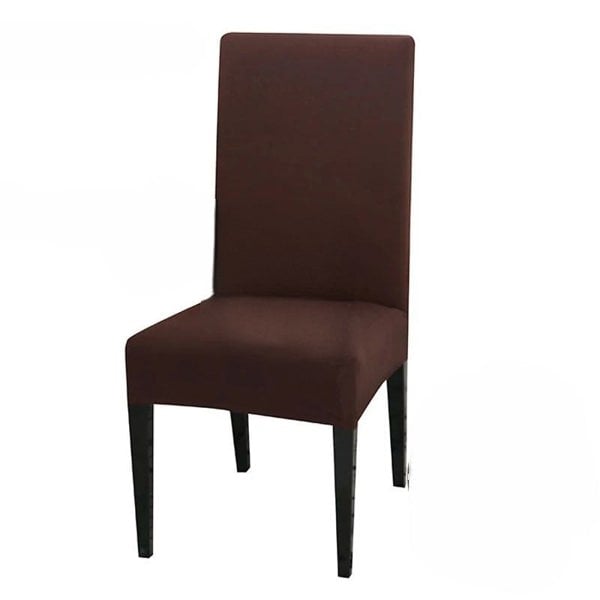 Anyseat Chair Cover Coffee with Anti-Dirt and Waterproof Elastic Material for Dining Room Kitchen Wedding Hotel Banquet Restaurant