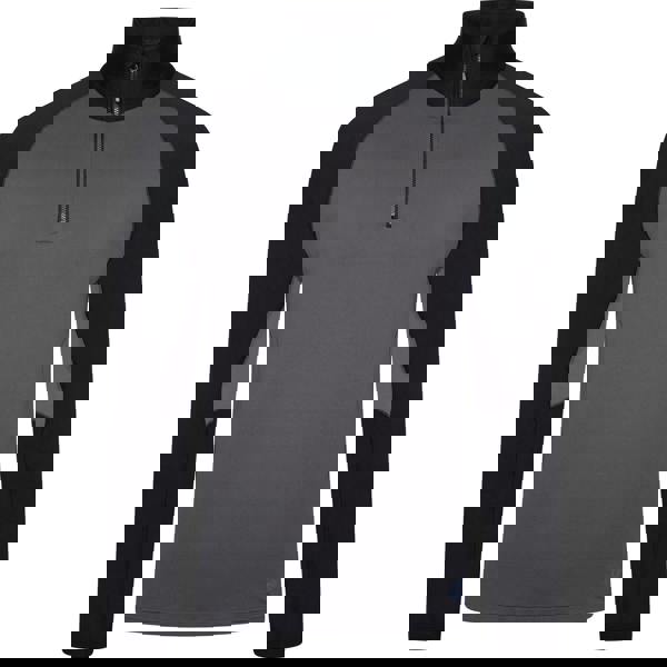 Dare 2B Mens Fuser Core Stretch Half Zip Thermal Top - Ebony Grey - 