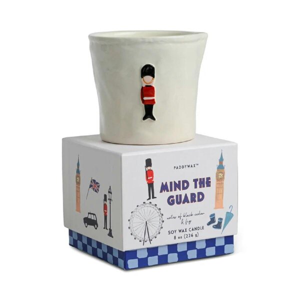 Paddywax Candles Paddywax Bistro Range Ceramic Candle - 8oz - Blue - Black Cedar & Fig