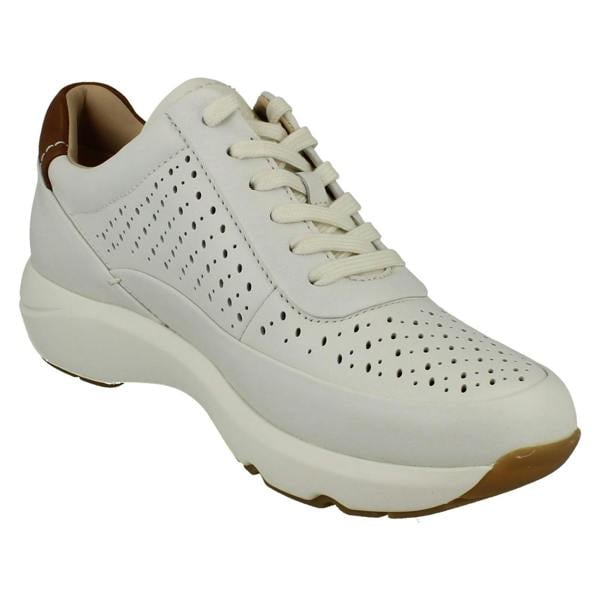 Clarks Ladies Clarks Punched Hole Detailed Summer Shoes Tivoli Grace