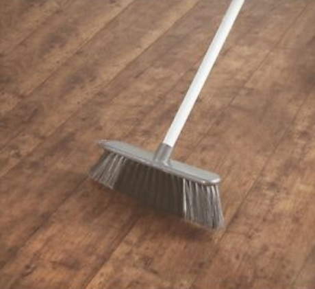 SupaHome Brush And Handle - Silver/White