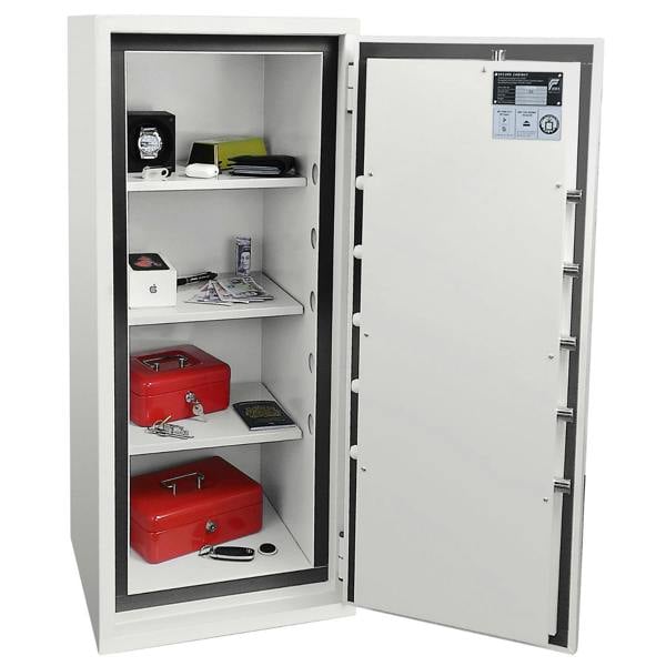 Phoenix Safe Phoenix Fortress PRO SS1465K Security Safe in Scratch-Resistant White Paint with Double-Bitted Key Lock