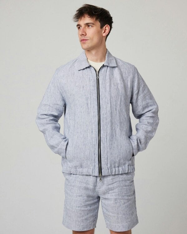 Peregrine Clothing  Windsor Linen Bomber Jacket