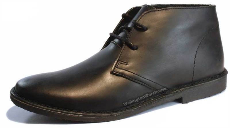 Thomas Crick Red Tape Crick Gobi Leather Mens Lace Desert Boots