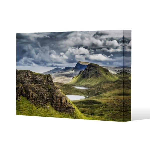 Benjamin Tate Design Highland, Scotland Slim Style Canvas Print  40x60cm , 15mm Slim Real wood.