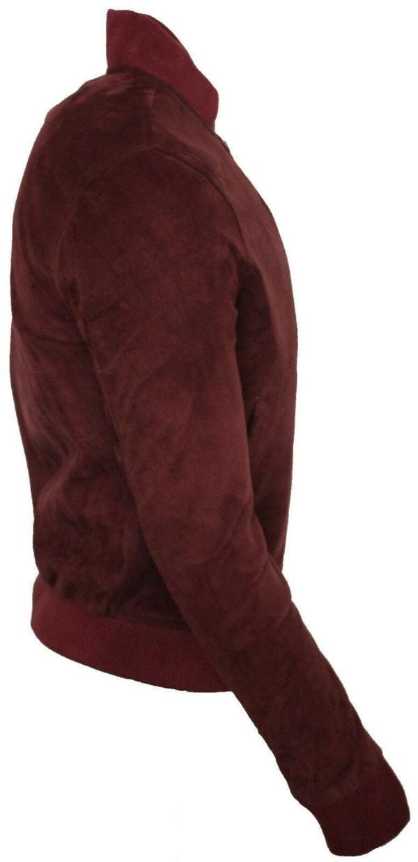 Infinity Leather Mens Varsity Soft Suede Leather Bomber Jacket