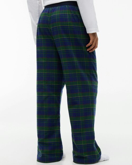 Tommy Hilfiger Flannel Waistband Mens Pyjama Pants - Buffalo Check Evergreen