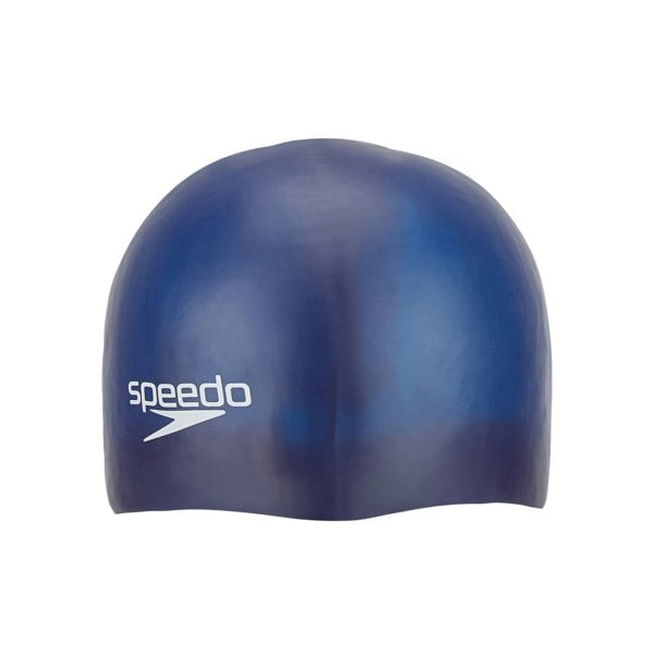 Speedo Childrens Moulded Silicone Swimming Cap - Navy