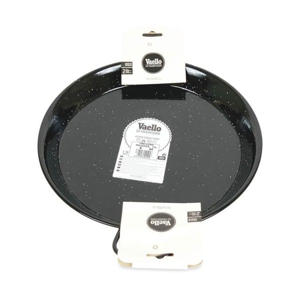 Enamelled Steel Paella Pan With Handles - 34cm - image2.jpg