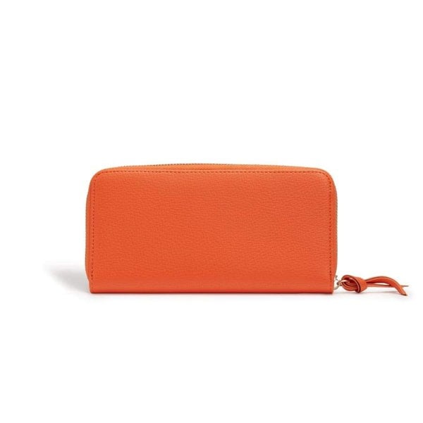 LaBante London Cruelty Free & Sustainable Serene Vegan Orange Sleek Wallet with Zipper