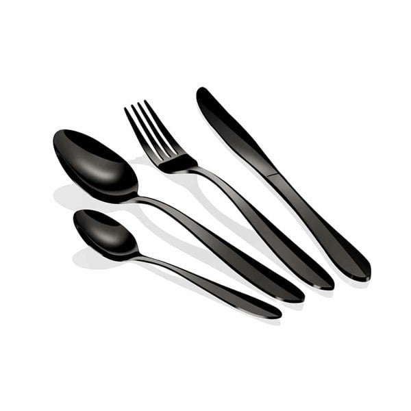 24-Piece Cutlery Set Berlinger Haus BH-2630 Mirror Black