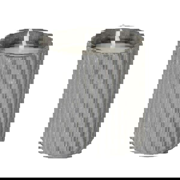 Hill Interiors Luxe Collection Ribbed Table Lamp - Grey - 