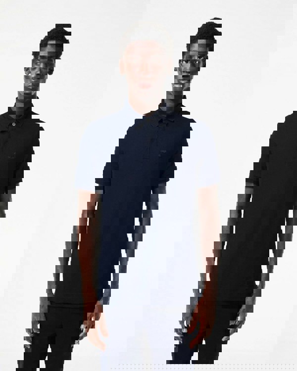 Lacoste Smart Paris Mens Stretch Cotton Polo Shirt - Midnight Blue 166