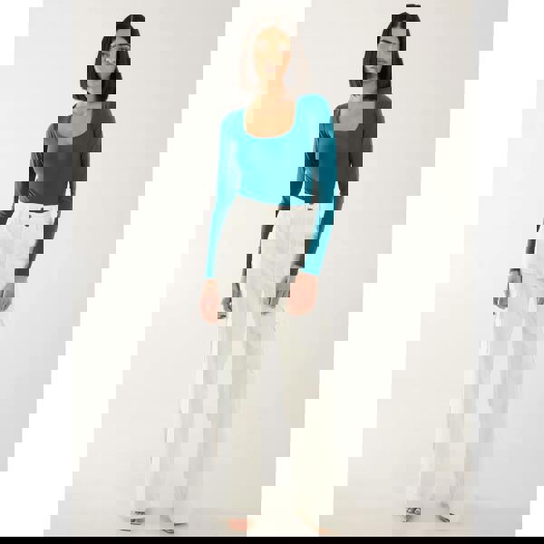 Pink Vanilla Long Sleeve Square Neck Bodysuit