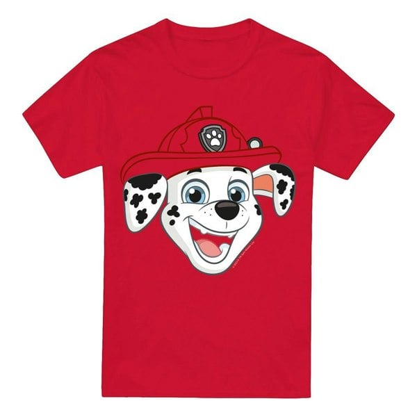 Paw Patrol Mens Grin Marshall T-Shirt - Red